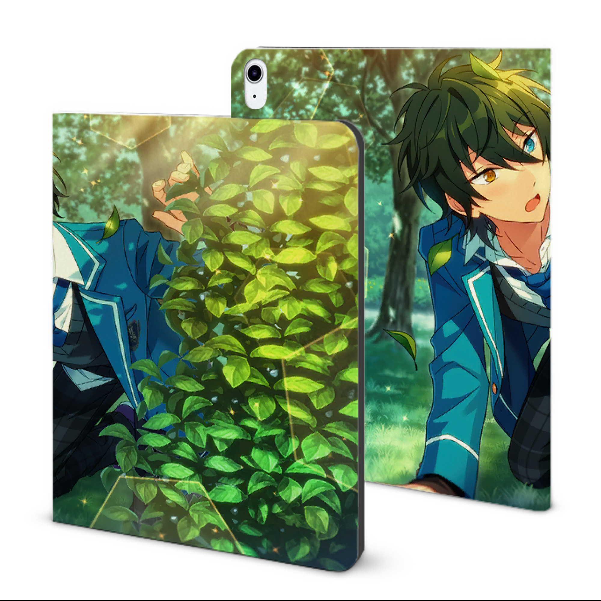 （画像用） あんさんぶるスターズ! Ensemble Stars IPad ケース ブック型 PUレザー TPU 耐衝撃 軽量 薄型 ペン収納なし 全面保護 IPad 各モデル対応